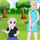 Elsa And Daughter Golf Fashion