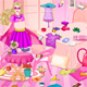 Pregnant Super Barbie Room Cleaning